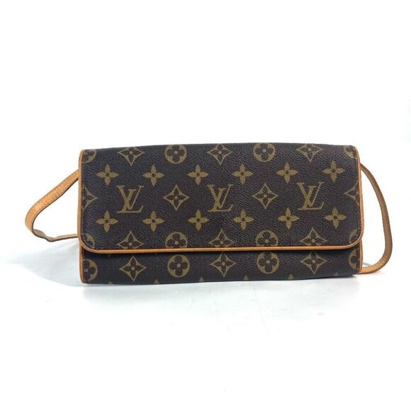LOUIS VUITTON M51852 Monogram Pochette-Twin GM 2WAY Clutch bag Shoulder Bag - Picture 1 of 15